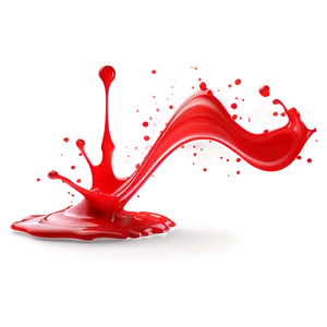 Red Ink Splash Png 06202024 PNG image