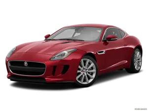 Red Jaguar F Type Coupe