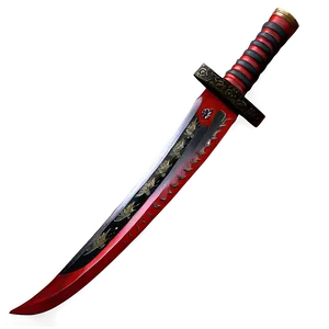 Red Katana PNG 05252024