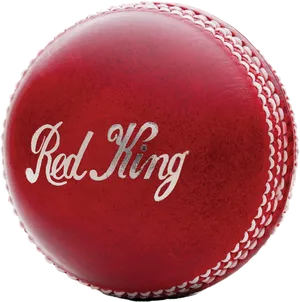 Red King Cricket Ball PNG image