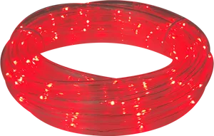 Red L E D Light Strip Coiled PNG image