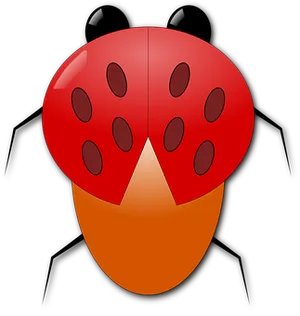 Red Ladybug Illustration PNG image