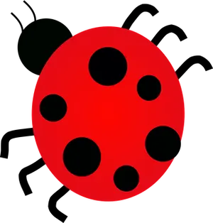 Red Ladybug Wing Pattern PNG image