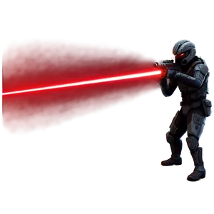 Red Laser Beam With Highlights PNG 06272024