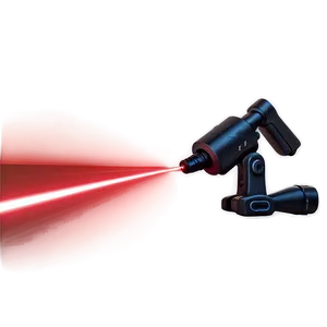 Red Laser Beam With Highlights PNG 81