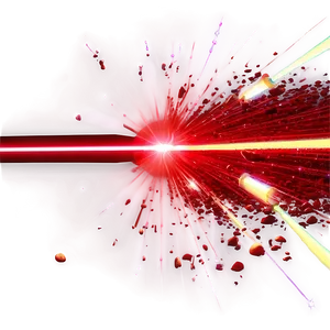 Red Laser Beam With Particles PNG 61