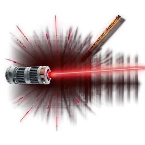 Red Laser Beam With Shadow PNG Udb94