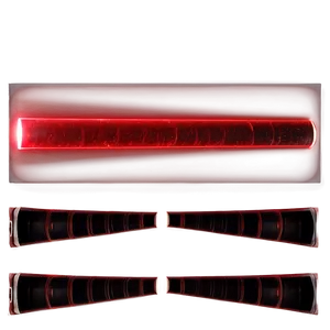 Red Laser Beam With Texture PNG Klb