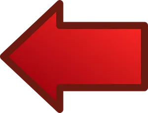 Red Left Arrow Icon