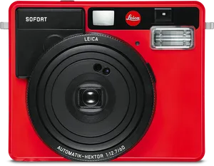 Red Leica Instant Camera PNG