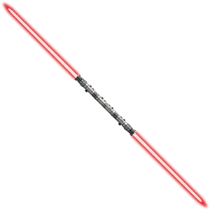 Red Lightsaber Illuminated PNG image