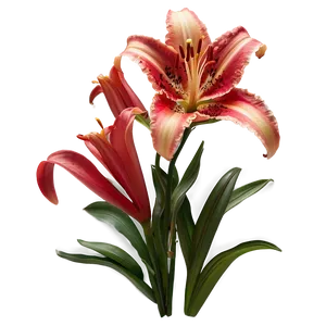 Red Lily Flower Png Afy76 PNG image