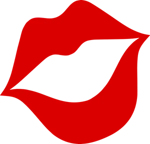 Red Lips Icon Graphic PNG image