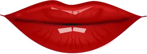 Red Lips Illustration PNG image