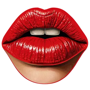 Red Lips Sticker Png 05252024 PNG image