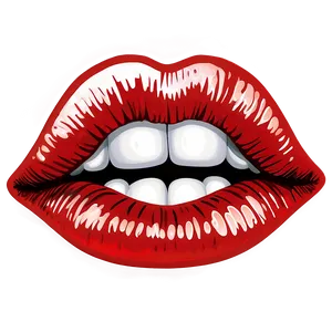 Red Lips Sticker Png 16 PNG image
