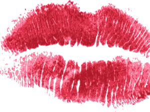 Red Lipstick Kiss Mark PNG image