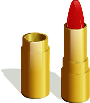 Red Lipstickin Golden Case