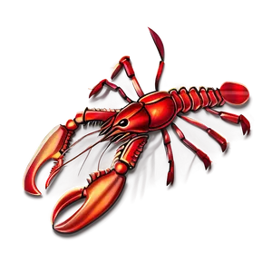 Red Lobster Illustration Png 06242024 PNG image