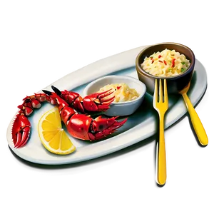 Red Lobster Luxury Meal PNG Ctt