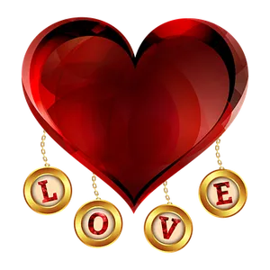 Red Love Heart Pendant