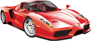 Red Luxury Sports Car Illustration.png PNG image