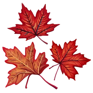 Red Maple Leaves Fall Png Qrx PNG image
