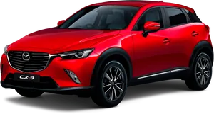 Red Mazda C X3 Crossover S U V PNG image