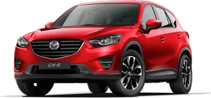 Red Mazda C X5 S U V Profile PNG image