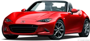 Red Mazda M X5 Miata PNG image