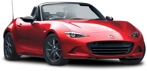 Red Mazda M X5 Roadster2023 PNG