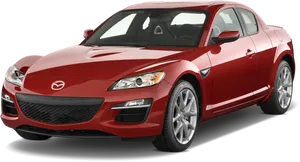 Red Mazda R X8 Sports Car PNG image