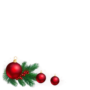 Red Merry Christmas Banner PNG Muw90