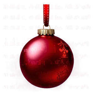 Red Metallic Ornament PNG Bnt13 PNG
