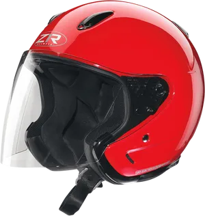 Red Motorcycle Helmet Side View PNG image