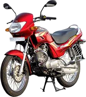 Red Motorcycle Isolated