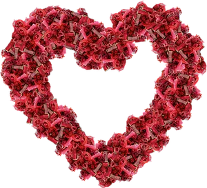 Red Musical Instruments Heart Shape