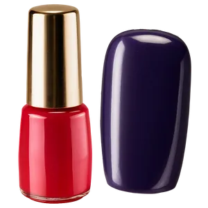 Red Nail Polish Bottle PNG 90