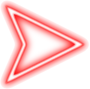 Red Neon Arrow Sign PNG image
