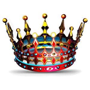 Red Neon Crown PNG Tgx62 PNG