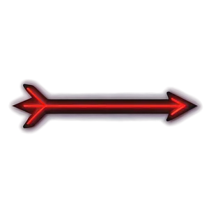Red Neon Light Arrow PNG Mpb
