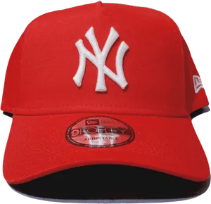 Red New York Yankees Cap PNG