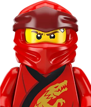 Red Ninja Lego Ninjago Character PNG image