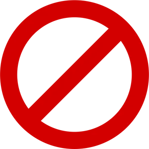 Red No Sign
