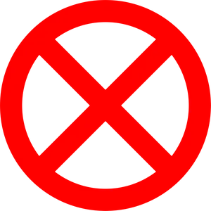 Red No Symbol Graphic PNG