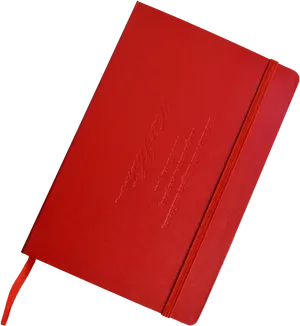 Red Notebook Cover Embossed Design PNG image