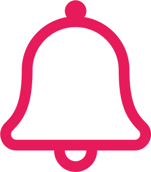 Red Notification Bell Icon PNG image