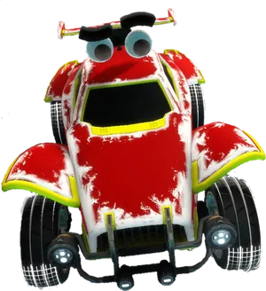 Red Octane Rocket League Car PNG image
