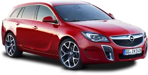 Red Opel Insignia Sports Tourer2014 PNG image