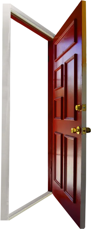 Red Open Door Entrance PNG image